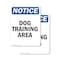 Signmission Dog Training Area, 7 in W x Rectangle, Plastic OS-2PACK-NS-P-710-V-11435 - alternate 1